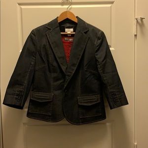 3/4 sleeve denim jacket